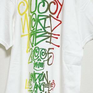 送料230円〜 激レア タグ付き未使用 2005 S/S STUSSY ステューシー × MASTERPICE マスターピース ワールド トライブ 2005 Tシャツ size Mの画像7