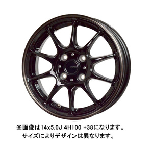 Gスピード G.speed P-07 4/100 14インチ 4.5J 45 ブラック＆ブロンズクリア(BK/BR)