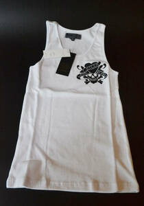 [Q264] unused / Ed Hardy/ Ed Hardy -/ print / tank top /M size /2 pieces set / white 