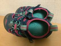 美品　KEEN Seacamp 2 CNX キーン　サンダル　シーキャンプ　2 Poseidon / Very Berry 15cm ピンク／ネイビー／ライトブルー　送料無料_画像6