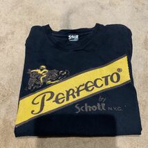 ☆Schott Tシャツ ビンテージ バイク　メンズM程度　ブラック　ショット_画像4