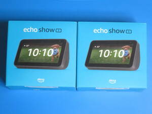 [新品・2台セット] Echo Show 5 (エコーショー5) 第2世代 チャコール , Amazon スマートスピーカー with Alexa