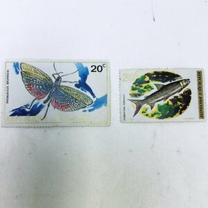 【未使用品/CH】外国切手 ルワンダ切手 20ｃ・30ｃ　昆虫　魚　2点　 RS0514/0000