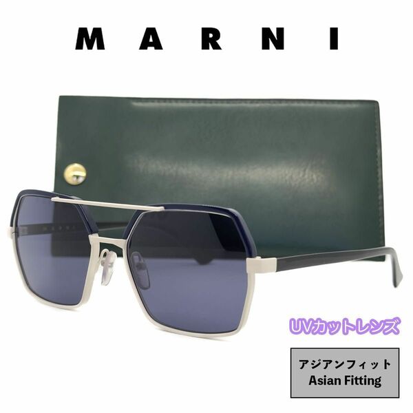 【新品/匿名配送】MARNI マルニ サングラス ME2106S ブルー ホワイト メンズ レディース イタリア製