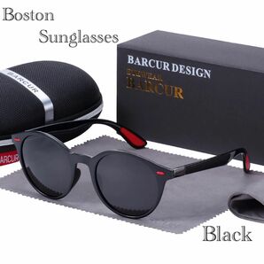 サングラス ボストン メガネ 伊達メガネ UV400　紫外線カット　日焼け対策　男女兼用
