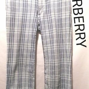 BURBERRY BLUELABEL バーバリーブルーレーベル　クロップドパンツ　36 ブルーチェック