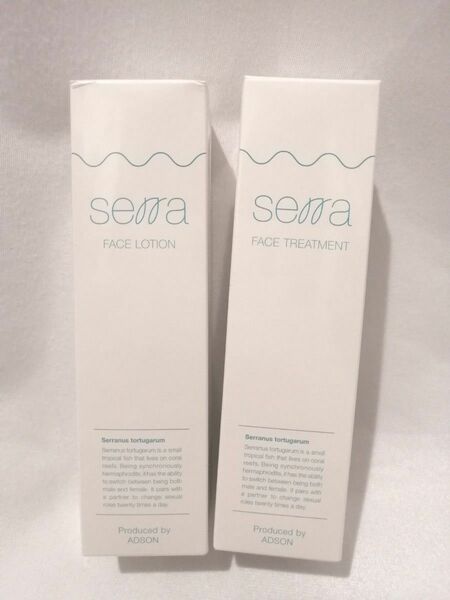 serra セラ フェイスローション＆フェイストリートメント2本セット メンズスキンケア 未使用品　 化粧水 美容液 男女兼用