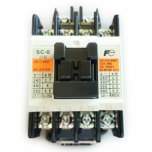 富士電機 標準形電磁接触器 ケースカバー無 SC-0 コイルAC200V 1A