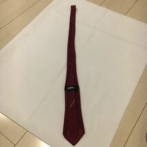 希少 レア イタリア製 GUCCI グッチ ネクタイ シルク100％ ボルドー_画像5