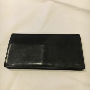 希少 レア イタリア製 dunhill ダンヒル 長財布 レザー ブラック 07-03 AB 財布