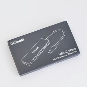 〈即決〉QGeeM USB-C 5ポート HUB ハブ MacBook iPad SD HDMI ［ゆうパケット発送対応］