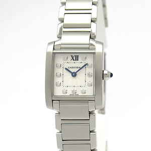 [ green shop pawnshop ] Cartier Tank Francaise SM 11P diamond index Japan limitation WE110006[ used ]