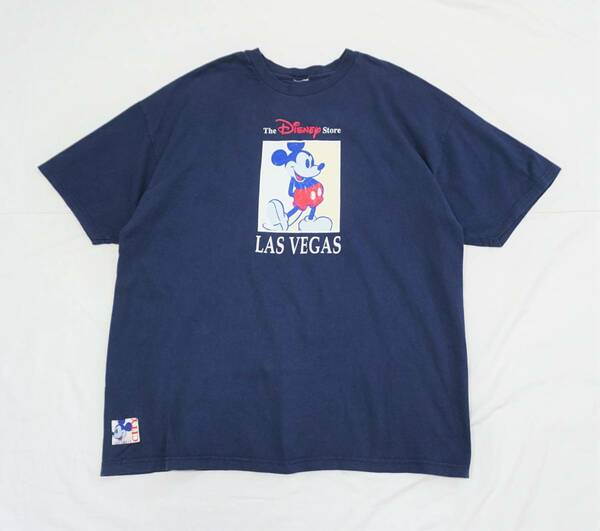 古着屋で購入 The Disney Store LAS VEGAS プリントTシャツ XL位