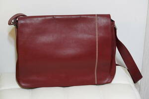  Dunhill dunhill men's business shoulder bag mesenja- body leather original leather diagonal .. dark red wine 