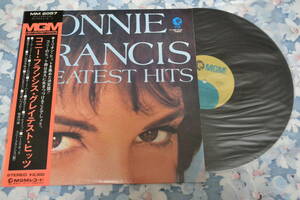 12(LP) CONNIE FRANCIS グレイテスト・ヒッツ　帯付き日本盤　美品