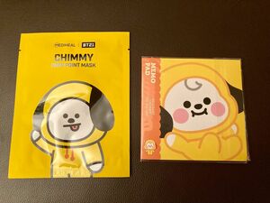 BT21 公式 ベビーメモパッド CHIMMY BTS フェイス ポイント マスク CHIMMY （シートマスク） 20ml