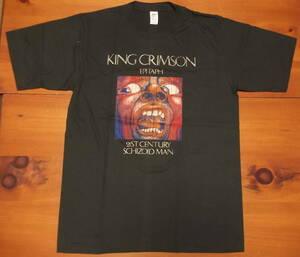 新品【King Crimson】キングクリムゾン EPITAPH 宮殿 Vintage Style プリント Tシャツ XL // 21St Century Schizoid Man ロックTシャツ