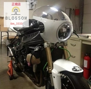 ★全国一律 送料4000円★新品未使用 汎用ハーフカウル ロケットカウル 未塗装 Z900RS SR400 Z1 250TR CB1000R GS400 Z400FX CB750F