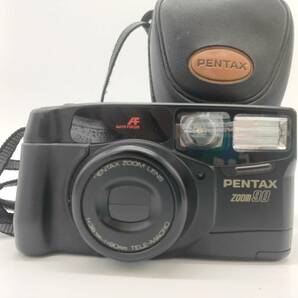 S54【PENTAX】ペンタックス zoom90 オートフォーカス f＝38mm-90mm TELE-MACRO コンパクトフィルムカメラ カバー付きの画像1