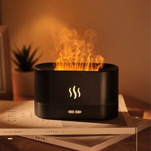  humidifier desk diffuser compact stylish interior pollen measures lovely LED light ... fire black camp 