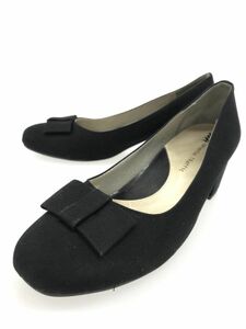 WAORiental TRaffic ミドルヒール パンプス size38/黒 ■■ ☆ dfc6 レディース