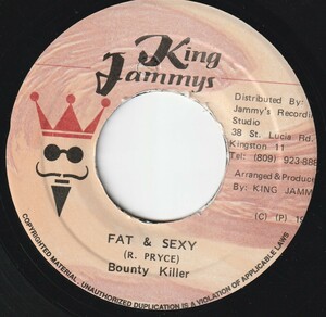 JA盤7"EP★Bounty Killer★Fat & Sexy★97年★Jammys★超音波洗浄済★試聴可能