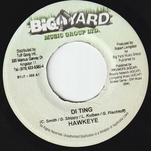 JA盤7”EP★Vintage Riddim★Hawkeye★Di Ting★Big Yard★2006年★超音波洗浄済★試聴可能