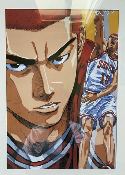 【額装品】スラムダンク　SLAM DUNK 井上雄彦 ポスター大ver Q TAKEHIKO INOUE 検)セル画　原画　ポストカード　イラスト