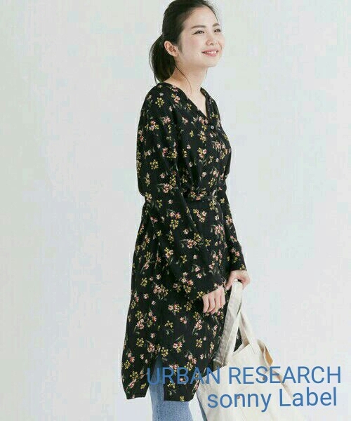 新品タグ付★『URBAN RESEARCH sonny Label』ガウンワンピース◆定価¥8964