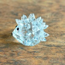 Swarovski スワロフスキー クリスタル ハリネズミ 2.5×2cm 置物 オーナメント インテリア 刻印あり digjunkmarket_画像4