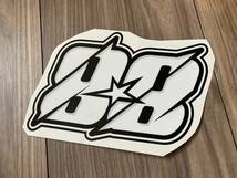 送料無料 Miguel Oliveira Number 88 Decal Sticker ミゲルオリベイラ ステッカー シール デカール ホワイト 150mm x 100mm_画像2