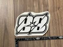 送料無料 Miguel Oliveira Number 88 Decal Sticker ミゲルオリベイラ ステッカー シール デカール ホワイト 150mm x 100mm_画像1