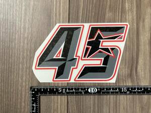 送料無料 Scott Redding Number 45 Decal Sticker スコット レディング ステッカー シール デカール 150mm x 90mm