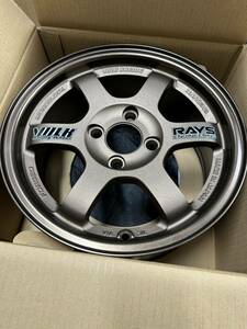 即納《VOLK RACING TE37》14×6J+38 100/4H ボルクレーシング レイズ RAYS TE37 新品未使用 4本セット 在庫有 ブロンズ