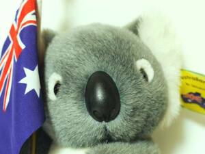 r* soft toy * koala Australia national flag *21cm