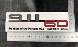  Porsche 911 60 anniversary sticker simple design base line have porsche 996 997 991 992 718 356 930 964 993 Tradition Future (i53w3