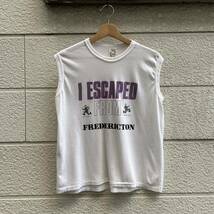 80s USA古着 カナダ製 ノースリーブTシャツ 白 ホワイト タンクトップ KEEPERWEAR フレデリクトン アメリカ古着 vintage ヴィンテージ_画像1