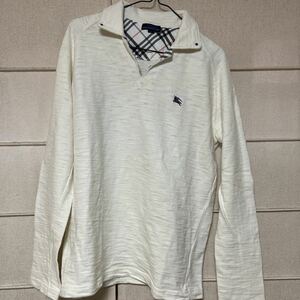 BURBERRY BLACK LABEL バーバリーブラックレーベル 長袖Ｔシャツ バーバリーブルーレーベル　BURBERRY BLUE LABEL　シャツ　サイズ L 白 ②