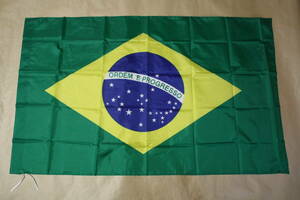 新品 BIG フラッグ ブラジル 国旗 Brazil　約150×90cm インテリア　壁掛け　タペストリー サッカー スポーツ 応援