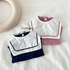 【新品】セーラー風ボタントップス 犬服 ドッグウェア ネイビー