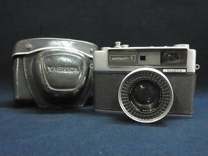  Yashica *YASHICA*minimatic-S*YASHINON*1:1.8*f=4.50m* пленочный фотоаппарат * компакт-камера * камера * retro * оригинальный с футляром 