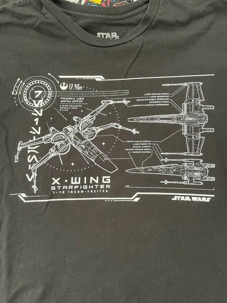 X-WING スターウォーズ　Tシャツ　黒　2XL