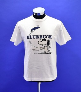 BLUE BUCK (ブルーバック) VINTAGE SNOOPY (ヴィンテージ スヌーピー) コラボ プリントTシャツ 半袖 クルー ヴィテージ PEANUTS S/S TEE