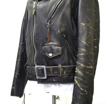 Schott（ショット）VINTAGE RIDERS LEATHER JACKET 7575 ヴィンテージライダースレザー ジャケット ブルゾン モーターサイクル バイカー S_画像6