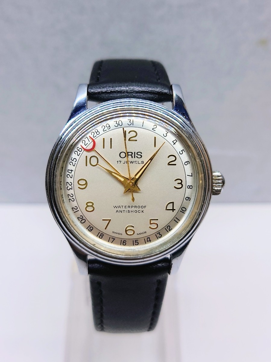 オリス ORIS 17石 手巻き 稼働 ベルト新品 302-7285A | nate-hospital.com