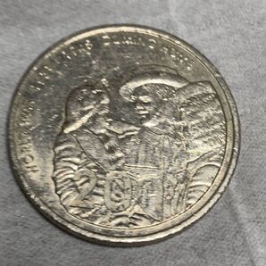 オーストラリア 20セント 第二次世界大戦 終焉 60周年 記念硬貨 2005