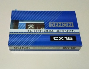 未使用 カセットテープ DENON CX 15 FOR PERSONAL COMPUTER TYPE1 NORMAL 15分　⑦