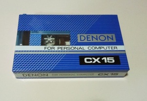 未使用 カセットテープ DENON CX 15 FOR PERSONAL COMPUTER TYPE1 NORMAL 15分　⑨