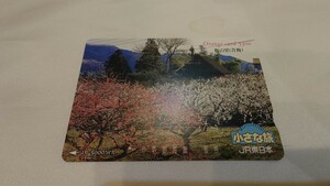 ◆JR東日本◆小さな旅 梅の里(青梅)◆記念オレンジカード5300円券1穴使用済