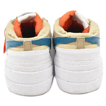 NIKE ナイキ ×KAWS×sacai BLAZER LOW DM7901-200 カウズ サカイ ブレザー ローカットスニーカー ベージュ US9/27cm_画像4